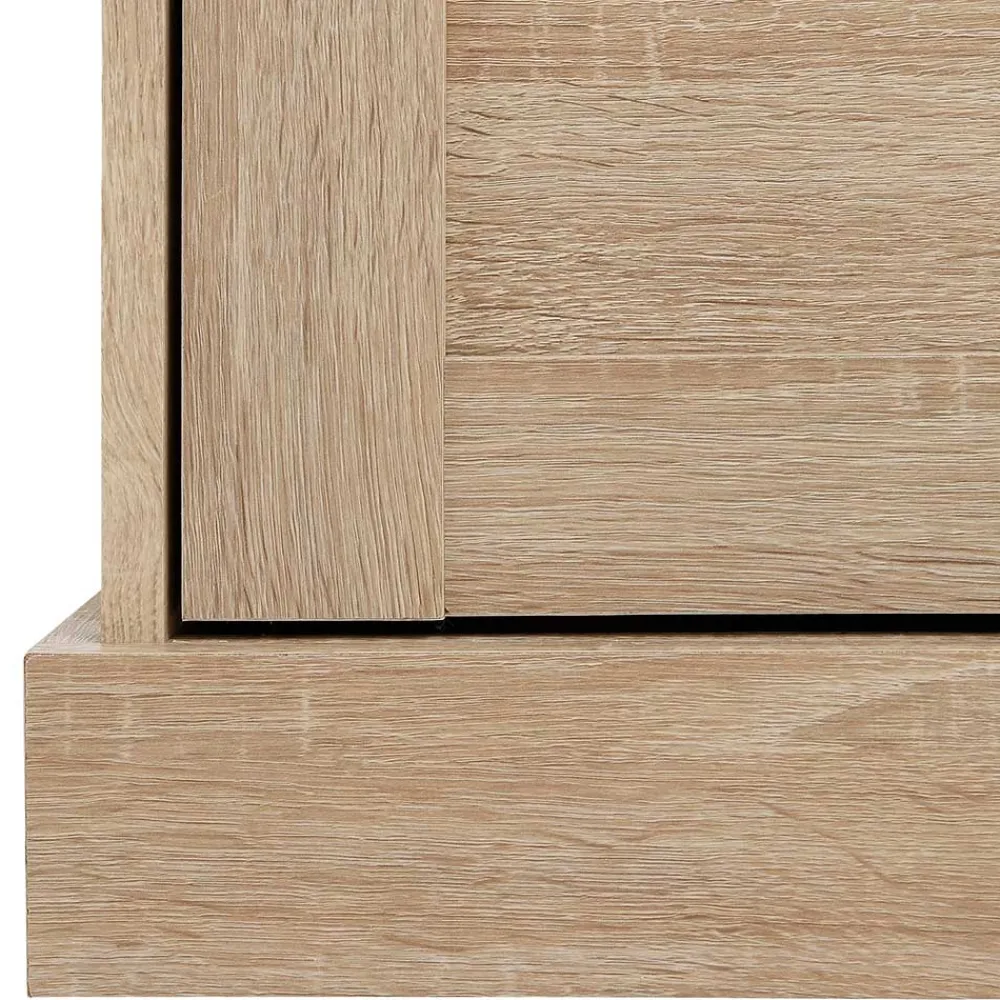 Wohnen 75x80x35 Dielenkommode in Holznachbildung Eiche - Onjedda