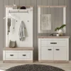 Wohnen 214x200x45 Dielenmöbel Kombi - Nedita (vierteilig)
