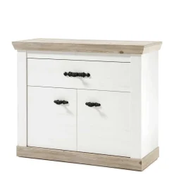 Wohnen 214x200x45 Dielenmöbel Kombi - Nedita (vierteilig)