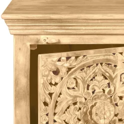 Wohnen Nachttische|Vintage Möbel*60x65x40 Etho Style Schrank Sandfarben - Runiasa