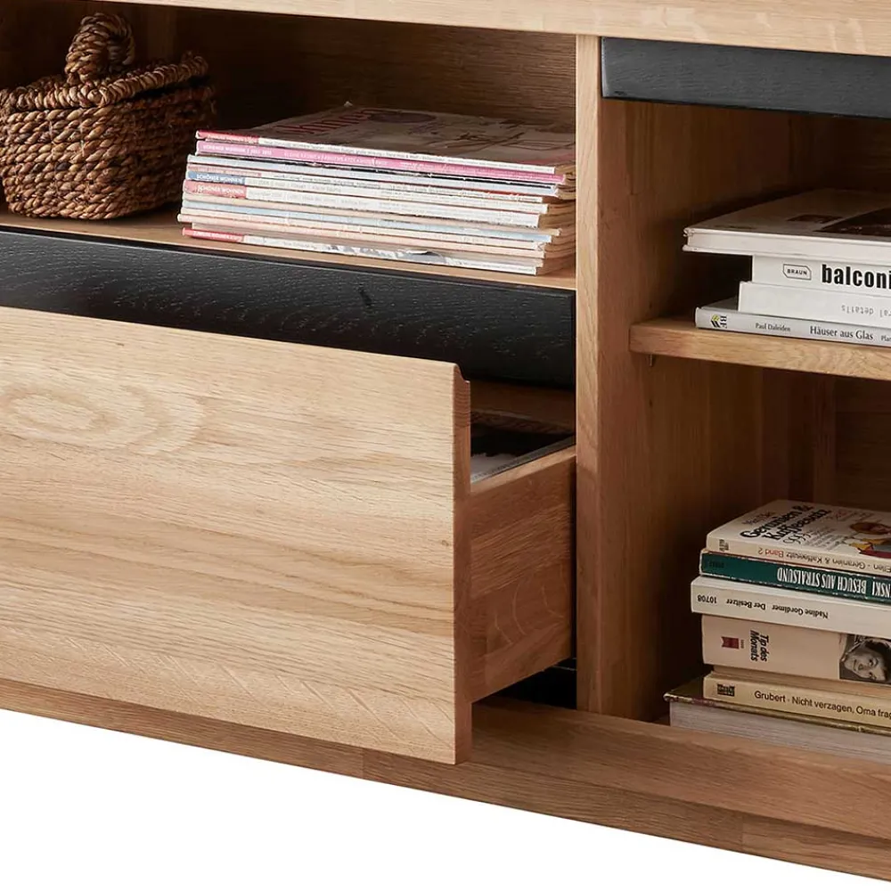 Wohnen Tv & Hifi-Möbel|Tv & Hifi-Möbel*170x56x40 Fernsehboard aus Wildeiche Massivholz - Embleys