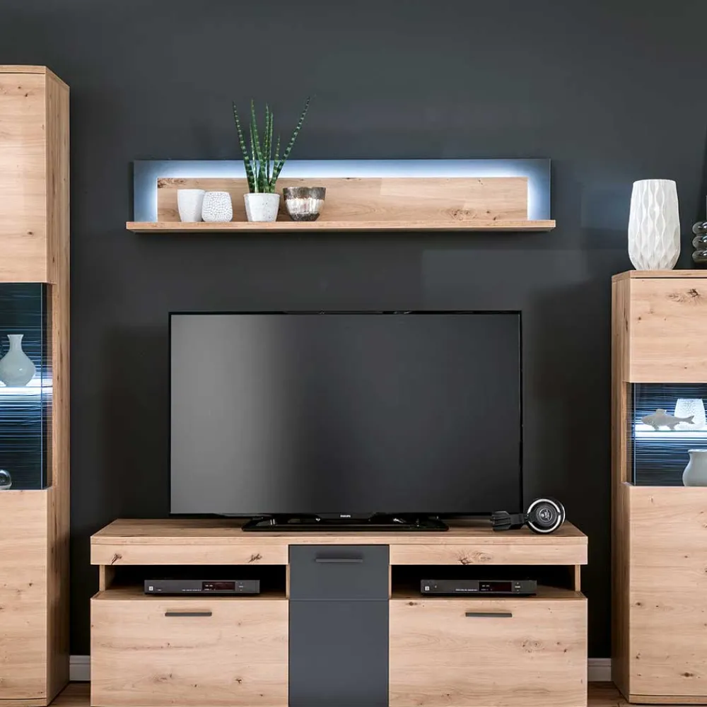Wohnen Tv & Hifi-Möbel|Tv & Hifi-Möbel*150x55x50 Fernseher Schrank zweifarbig - Vecenda