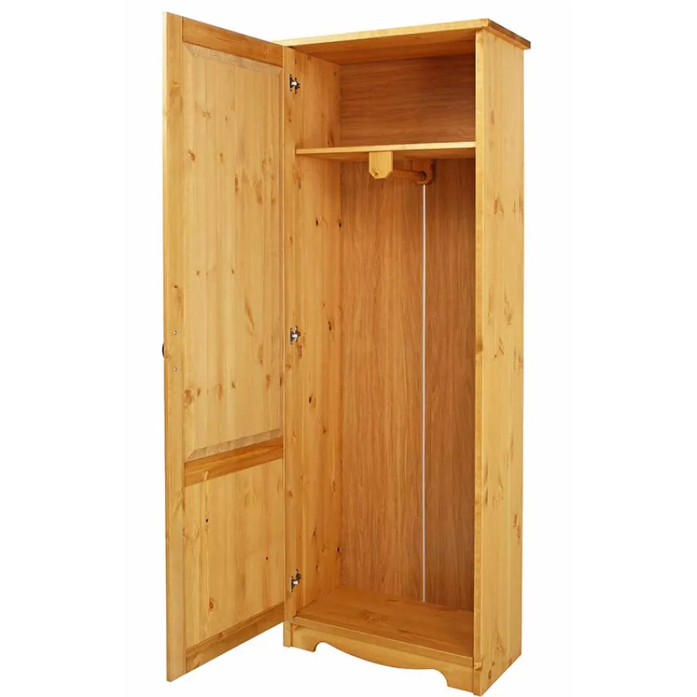 Wohnen 69x188x37 Flurschrank in Kiefer Natur - Vanpos
