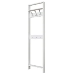 Wohnen 60x192x12 Garderobe aus Massivholz in Weiß - Oranias