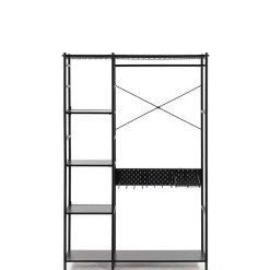 Wohnen 120x182x45 Garderoben Regal mit Stange - Nalisha