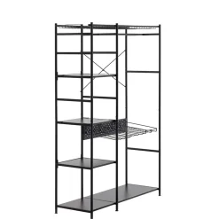 Wohnen 120x182x45 Garderoben Regal mit Stange - Nalisha