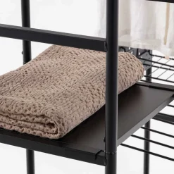 Wohnen 120x182x45 Garderoben Regal mit Stange - Nalisha