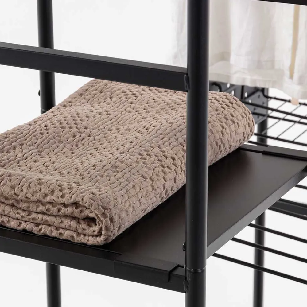 Wohnen 120x182x45 Garderoben Regal mit Stange - Nalisha