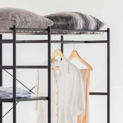 Wohnen 120x182x45 Garderoben Regal mit Stange - Nalisha