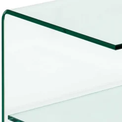 Wohnen Telefontische*40x60x40 Glastisch auf Rollen modern - Heuser