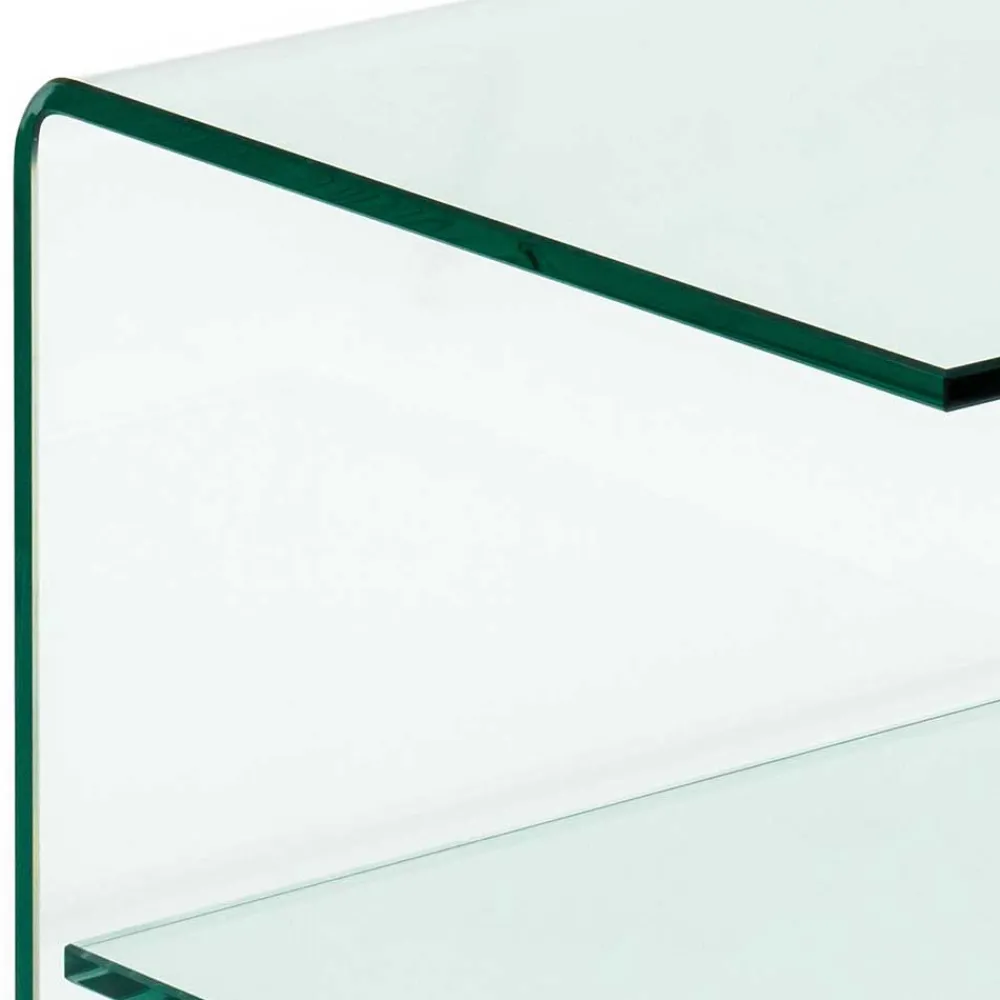 Wohnen Telefontische*40x60x40 Glastisch auf Rollen modern - Heuser