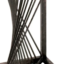 Wohnen Telefontische*30x60x30 Glastisch mit Metallgestell - Tyrcio