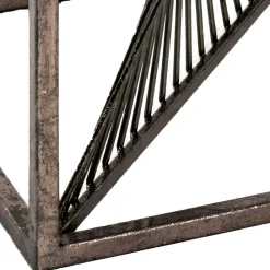 Wohnen Telefontische*30x60x30 Glastisch mit Metallgestell - Tyrcio