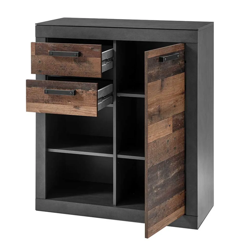 Wohnen 92x104x40 Highboard mit 2 Fächern - Timuras