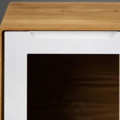 Wohnen 90x109x40 Highboard mit Glas Türen & 4 Schubladen - Diesta