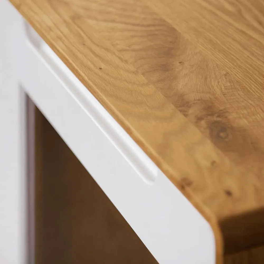 Wohnen 90x109x40 Highboard mit Glas Türen & 4 Schubladen - Diesta