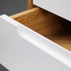 Wohnen 90x109x40 Highboard mit Glas Türen & 4 Schubladen - Diesta