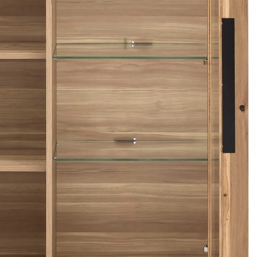 Wohnen Sideboards & Kommoden|Sideboards & Kommoden*108x141x40 Highboard mit Glaseinsatz - Nelenia