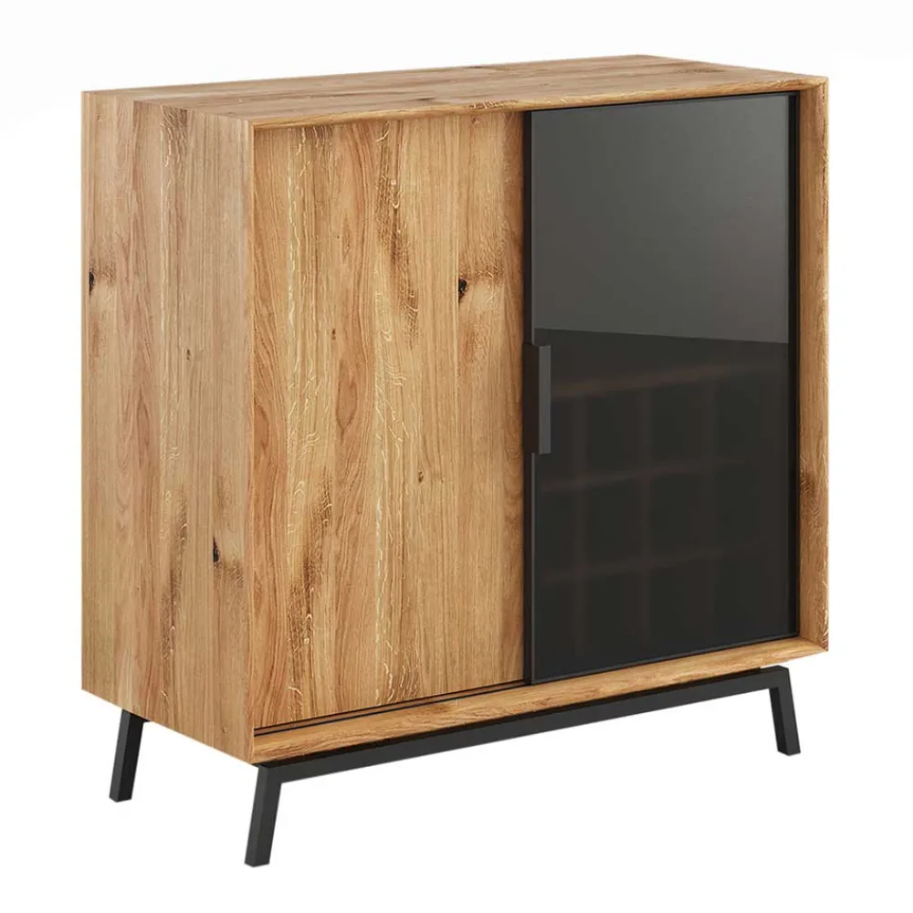 Wohnen 101x101x45 Highboard mit Schiebetüren - Fabiella