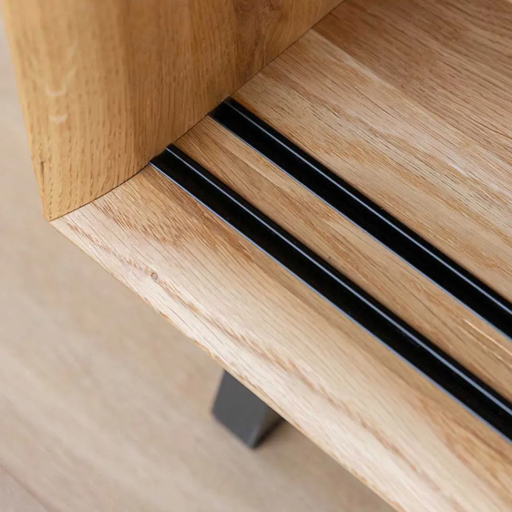 Wohnen 101x101x45 Highboard mit Schiebetüren - Fabiella