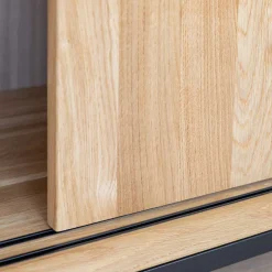 Wohnen 101x101x45 Highboard mit Schiebetüren - Fabiella