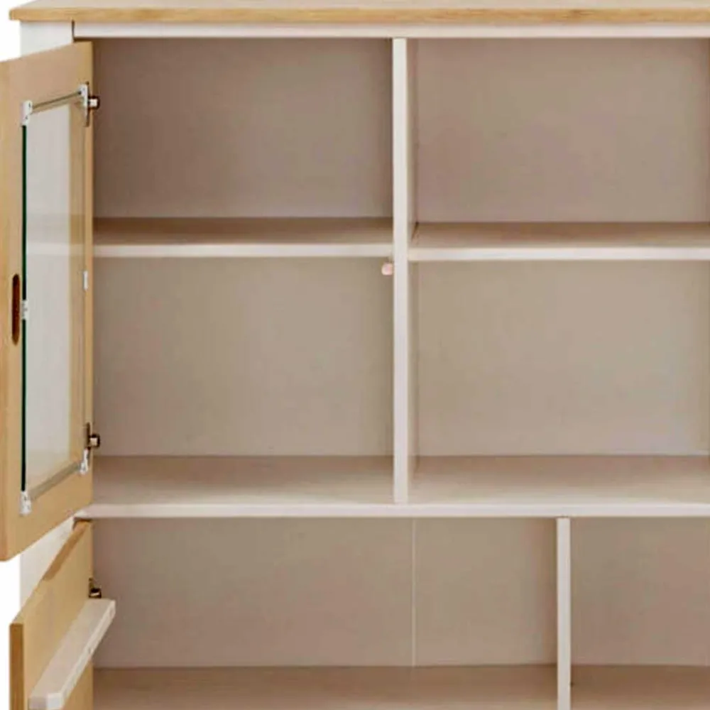 Wohnen 125x120x35 Highboard Scandi Style zweifarbig - Airina