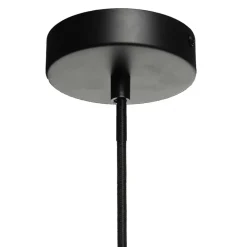 Wohnen 15x34x15 Hängeleuchte mit Glas Schirm in Grau - You