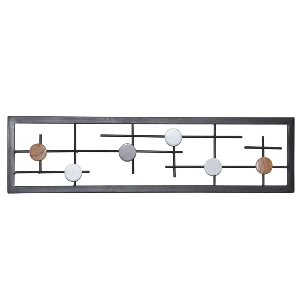 Wohnen 60x16x6 Hängende Garderobe mit 6 Kleiderhaken - Yucio