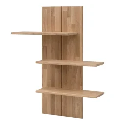 Wohnen 80x100x25 Hängeregal aus Wildeiche Bianco - Vardriva