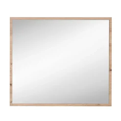 Wohnen Spiegel|Flurspiegel*80x70x2 Hängespiegel mit Rahmen in Holzoptik - Kuetra