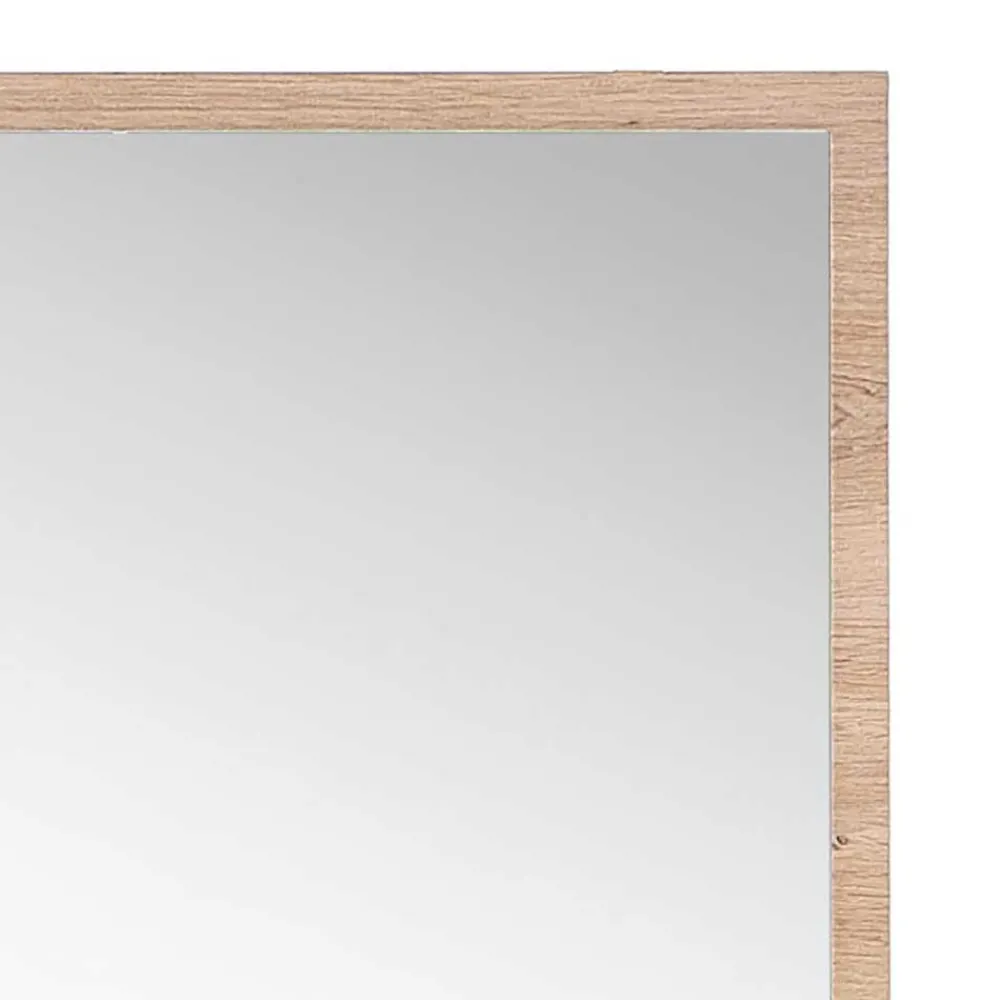 Wohnen Spiegel|Flurspiegel*80x70x2 Hängespiegel mit Rahmen in Holzoptik - Kuetra