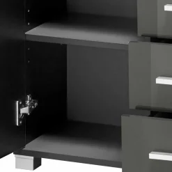 Wohnen 60x90x30 Hochglanz Badschrank in Grau - Ulivia