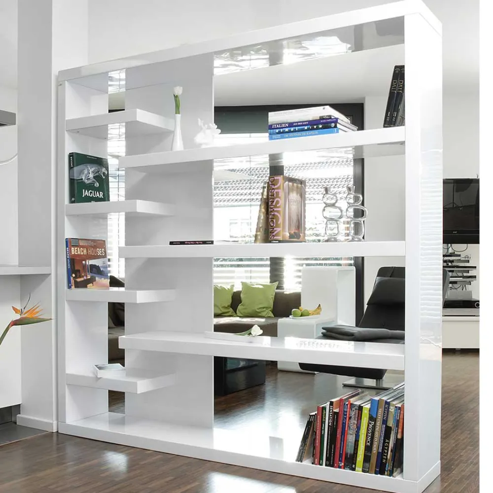 Wohnen Wohnzimmer-Regale|Wohnzimmerschränke*200x200x35 Hochglanz Regal Raumteiler - Sakura