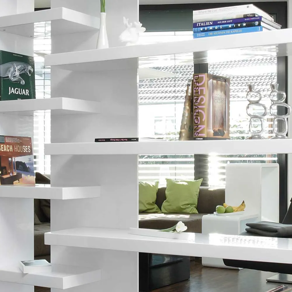 Wohnen Wohnzimmer-Regale|Wohnzimmerschränke*200x200x35 Hochglanz Regal Raumteiler - Sakura