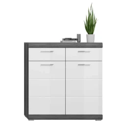 Wohnen Küchenschränke|Flurkommoden*90x96x37 Hochglanz Schuhkommode in Weiß - Nancys