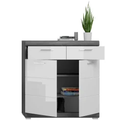 Wohnen Küchenschränke|Flurkommoden*90x96x37 Hochglanz Schuhkommode in Weiß - Nancys