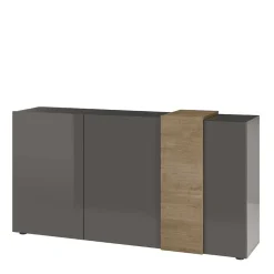 Wohnen 181x94x44 Hochglanz Sideboard in Dunkelgrau - Eracosta