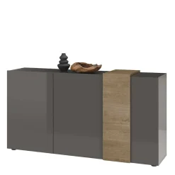 Wohnen 181x94x44 Hochglanz Sideboard in Dunkelgrau - Eracosta