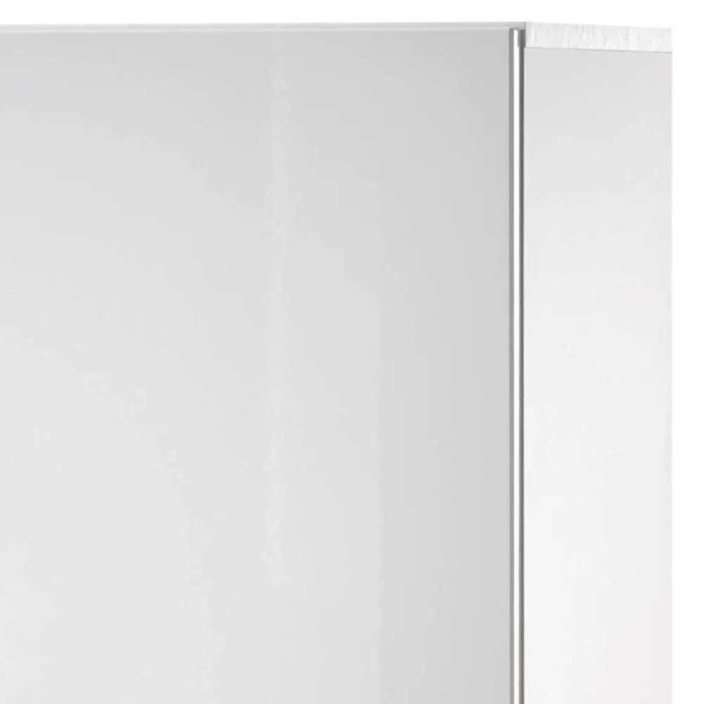 Wohnen Vitrinen|Wohnzimmer-Vitrinen*80x123x35 Hochglanz Vitrinenschrank in Weiß - Timmona