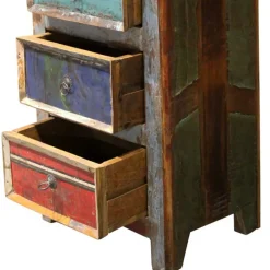 Wohnen Shabby Chic Möbel|Landhausmöbel*45x80x35 Hochkommode im Shabby Chic - Slinida