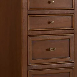 Wohnen 60x119x38 Hochkommode in Walnuss Braun - Istefanio