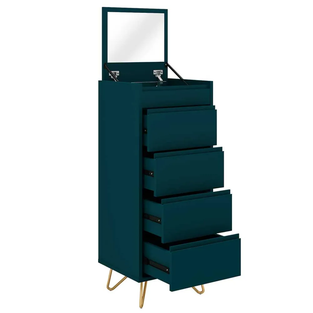 Wohnen Schminktische*45x110x40 Hochkommode mit Klapp-Spiegel - Acess