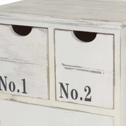 Wohnen Skandinavische Möbel|Landhausmöbel*40x104x30 Hochkommode mit maritimen Motiven - Maggiore