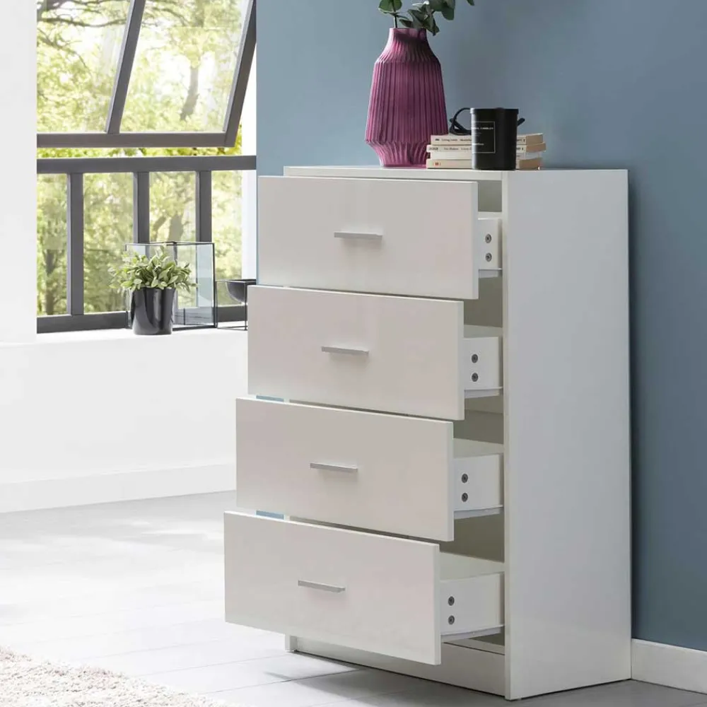 Wohnen Sideboards & Kommoden|Sideboards & Kommoden*60x90x30 Hochkommode mit vier Schubladen - Hank