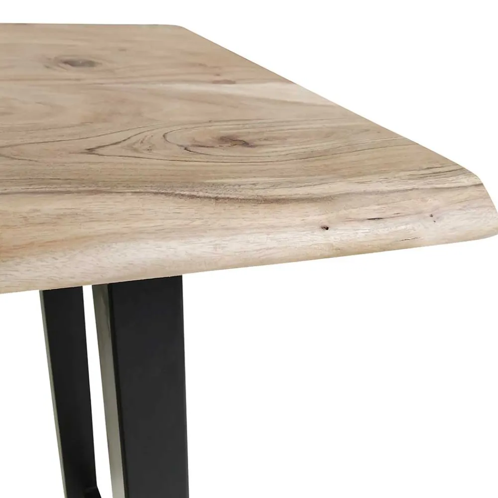 Wohnen 125x112x51 Hochtisch aus Akazie Baumkante - Clause