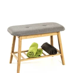 Wohnen Schuhschränke|Sitzbank*60x44x30 Hocker Bank aus Bambus - Iwarni