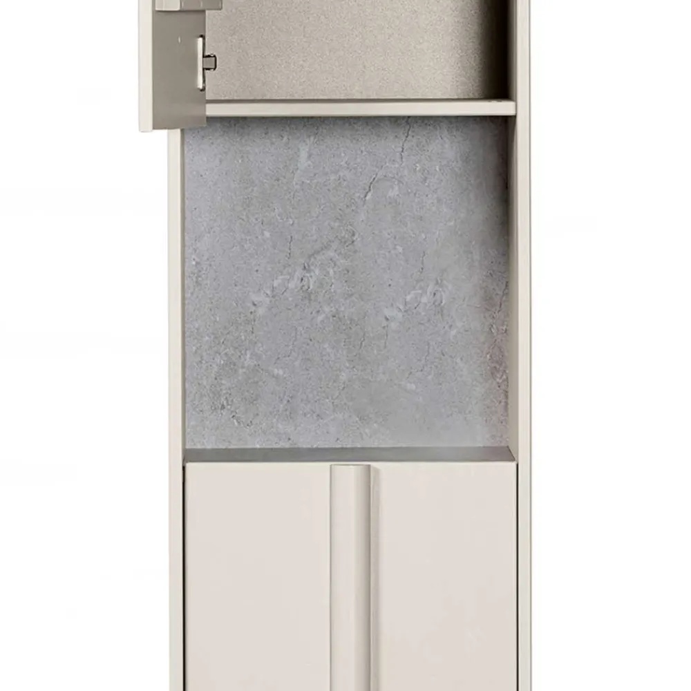 Wohnen Esszimmer-Vitrinen*40x210x42 Hoher Schrank in Hellgrau - Glamoure