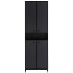 Wohnen Skandinavische Möbel|Schuhschränke*60x186x33 Hoher Schuhschrank mit 4 Türen & Fach - Anderian