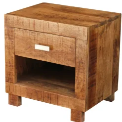 Wohnen Kommoden|Nachttische*40x40x30 Holz Nachtkonsole mit Schublade & Fach - Lance