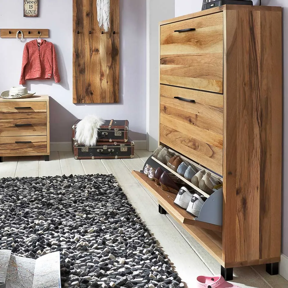 Wohnen Schuhschränke*83x124x28 Holz Schuhschrank aus Balkeneiche - Alsbetas